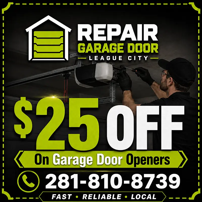 Garage door repair discount coupon for Repair Garage Door League City